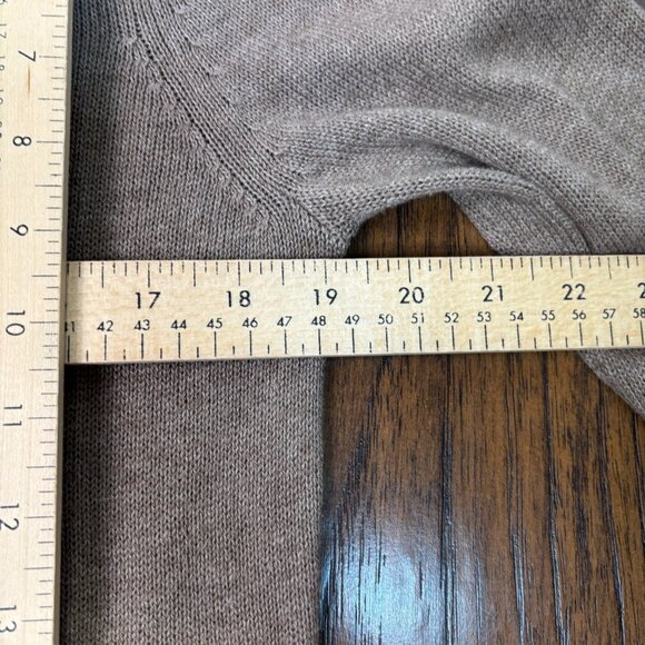 Old Navy Sweater Large Brown Long Sleeve Pullover Cotton Blend Knit Women's - Picture 8 of 11